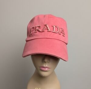 Rosy Pink Cap with PRADA logo